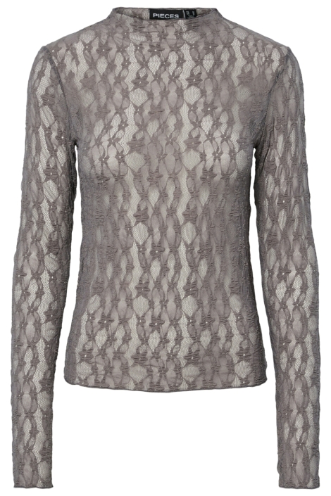 Pieces pcjunilla ls lace top wvn